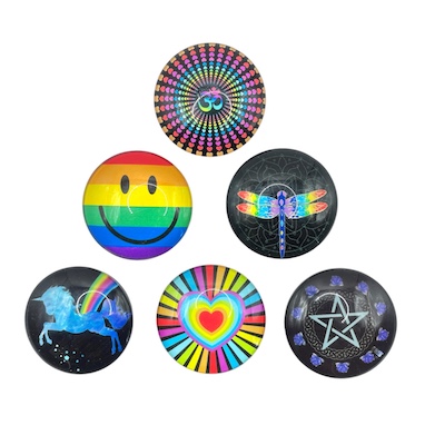 100 x 4cm Glass Fridge Magnet Assorted